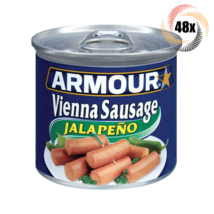 48x Cans Armour Star Jalapeno Flavor Vienna Sausages | 4.6oz | Fast Ship... - £60.31 GBP