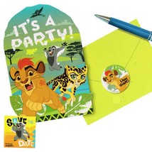 Lion Guard Birthday Party Invitations Envelopes Seals and Stickers 8 Per Package - £3.15 GBP