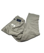 Nautica Men&#39;s Sand Washed 100% Silk Pleated Cuffed Dress Pants Size 38/30 - £54.36 GBP