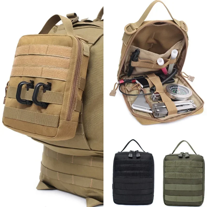 Tactical Backpack Molle Tool Bag Utility Accessories Storage Handbag Outdoor - £15.14 GBP