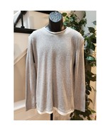 Zara Sweater Men Large Gray Long Sleeve Chevron Knit Casual Crew Neck Pu... - $47.39 CAD