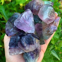 Raw Rough Rainbow Fluorite Large Chunks Healing Crystal Mineral Rocks Specimens - £12.78 GBP