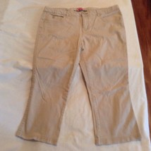 Justice capri pants Size 14 Regular  khaki uniform Girls - $13.99