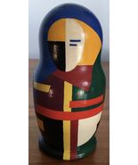 Morosova Art toy, signed MALEVICH St. Petersburg, Russia. 5 nesting doll... - €159,39 EUR