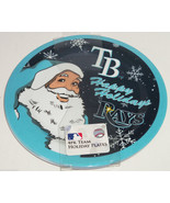4 Tampa Bay Rays Dinner Plate Melmac MLB Malemine Christmas Santa Holiday - £19.60 GBP