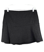 Thakoon Skirt Ponte Faux Wrap A-Line Charcoal Heather Stretch Large - £22.84 GBP