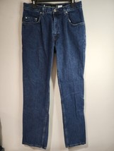 Vintage Levi&#39;s Silvertab Straight &amp; Relaxed Denim Jeans Men&#39;s 33x34 Dark Wash - £31.57 GBP