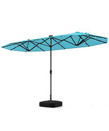 13FT Double-sided Patio Umbrella with Solar Lights for Garden Pool Backy... - €156,08 EUR