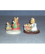 Avon Forest Friends 2 Figurines &quot;All Tucked In&quot; and &quot;Sleigh Ride&quot; - $6.00