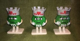 Green M&amp;M&#39;s Candy Topper Valentine&#39;s Day with Crown (set of 3) - $9.74