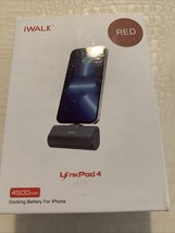 iWALK LinkPod4 Portable iPhone Charger 4500mAh Red Brand New. Not For Ty... - $181.17 MXN