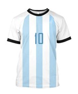 Football t-shirt number 10 High Quality - $27.44 CAD