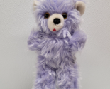 Vintage S.T.I. Purple Teddy Bear Plush Stuffed Animal Yellow Eyes 12&quot; - $45.53