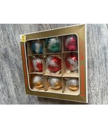 Vintage West German Christmas Ornaments 9 Pc Hand Painted Bavaria K-Mart... - $32.06