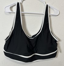 Old Navy Women’s Black White Lined Swimsuit Top Size 3XL - $15.83