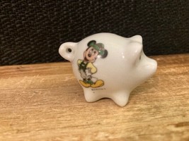 Vintage Porcelain Mini Mickey Mouse Pig Made in W. Germany Disney Reutter - $6.35