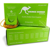 Bounce Rubber Bands 100g (Assorted Size) - Natural Tan - £11.95 GBP