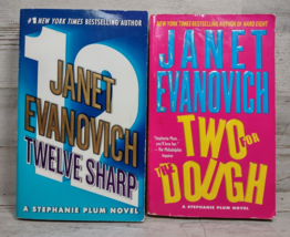 Lot of 2 Janet Evanovich Paperback Books Two for the Dough - Twelve Sharp - £3.60 GBP