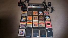 Atari 2600 Jr   Rainbow with joysticks adapters, 20 GAMES ALL TESTED - £132.96 GBP