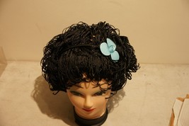 Trendy  Blue Acrylic Alice Hairband With Flower Hair Accessory - £2.20 GBP