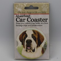 Super Absorbent Car Coaster - Dog - St. Bernard - $5.44
