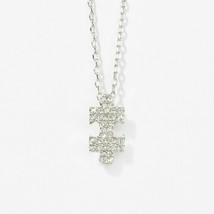 Touchstone Crystal by Swarovski Puzzle Piece Crystal  Necklace New in Box - $56.99