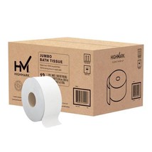 Highmark 2-Ply Jumbo Tissue Rolls  9  Diameter  Bright White  1 000  Per... - $59.39