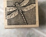 Intricate Dragonfly Bug Insect Stamping Up 2002 Wood Rubber Stamp - $13.97