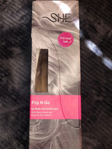 She Beyond The Beauty Flip N GO-SHILO Hair EXTENSION-%100 Human HAIR-18-20 &quot;-NEW - £137.77 GBP