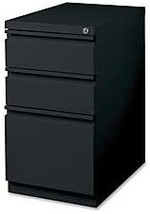 Mobile File Pedestal In Black, Lorell Llr49521 - £273.03 GBP