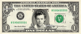 HARRY STYLES on REAL Dollar Bill One Direction Cash Money Memorabilia Ce... - £6.98 GBP