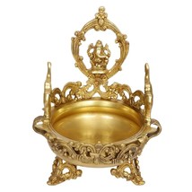 diya brass lamp oil ganesh statue 11.5 inches height - £180.48 GBP