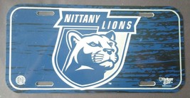 Penn State Nittany Lions Plastic License Plate Sign Man Cave Wall Tag - £10.12 GBP