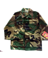 NEW BDU WOODLAND CAMOUFLAGE JACKET MADE IN THE USA TODDLER YOUTH SIZE 6 ... - $21.17 CAD