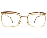 Vintage la Eyeworks Eyeglasses Frames FABIO 22KT Gold Plated 2u Shiny 53... - £73.81 GBP