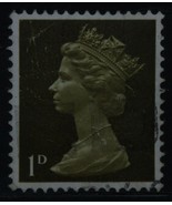 VINTAGE STAMPS BRITISH GREAT BRITAIN UK GB ENGLAND 1 ONE D ELIZABETH STA... - $1.72