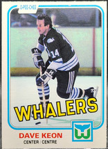 1981-82 O-Pee-Chee Dave Keon #129 Whalers EX *Buy 2 Get 1 - £0.77 GBP