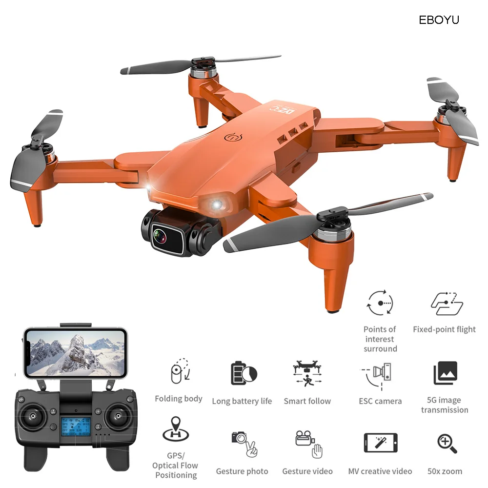 Eboyu L900PRO Foldable Gps Drone 5G Wi Fi Fpv 4K Hd 120 Degree Wide Angle Camera - £108.56 GBP+