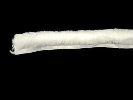 1" Wide White Fur Trim With Sew-In Lip Edging Faux Fake Fur Trimming (M4... - $4.99