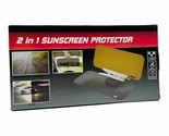 Windshield Sun Shader 2 in 1 Sunscreen Protector Anti Glare Extendable - $19.30