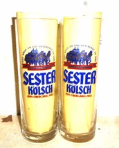 2 Sester Kolsch Cologne Horses German Beer Glasses - £9.88 GBP