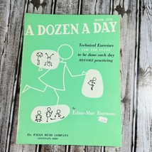 Vintage A Dozen A Day Book One Technical Exercises For Piano Edna Burnam... - $14.99