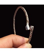 1 Pc Pure Copper Brass Silver Healing Bangle, Cuff, Bracelet, Jewelry, S... - $927.89 MXN