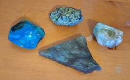 Lot of 4 Medium Size Rocks Crystals  Speciments - $22.00
