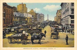 Bonsecours Market Montreal Quebec Canada 1941 postcard - £4.60 GBP