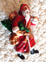 Vintage Santa Christmas Ornament (#2752)  - £11.05 GBP