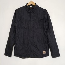North Face Fort Point Reversible Flannel Jacket Insulated Black Plaid Mens Small - £37.89 GBP