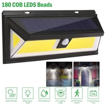 180 Led Solar Wall Light Outdoor Garden Security Motion Sensor Lamp Wate... - £38.52 GBP