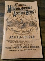 Pierce&#39;s Memorandum Account Book for Farmers, Mechanics and All People 1910 - $3.96