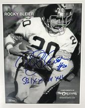 Rocky Bleier Signed Autographed 8.5x11 Cardstock Photo - Pittsburgh Steelers - £19.97 GBP